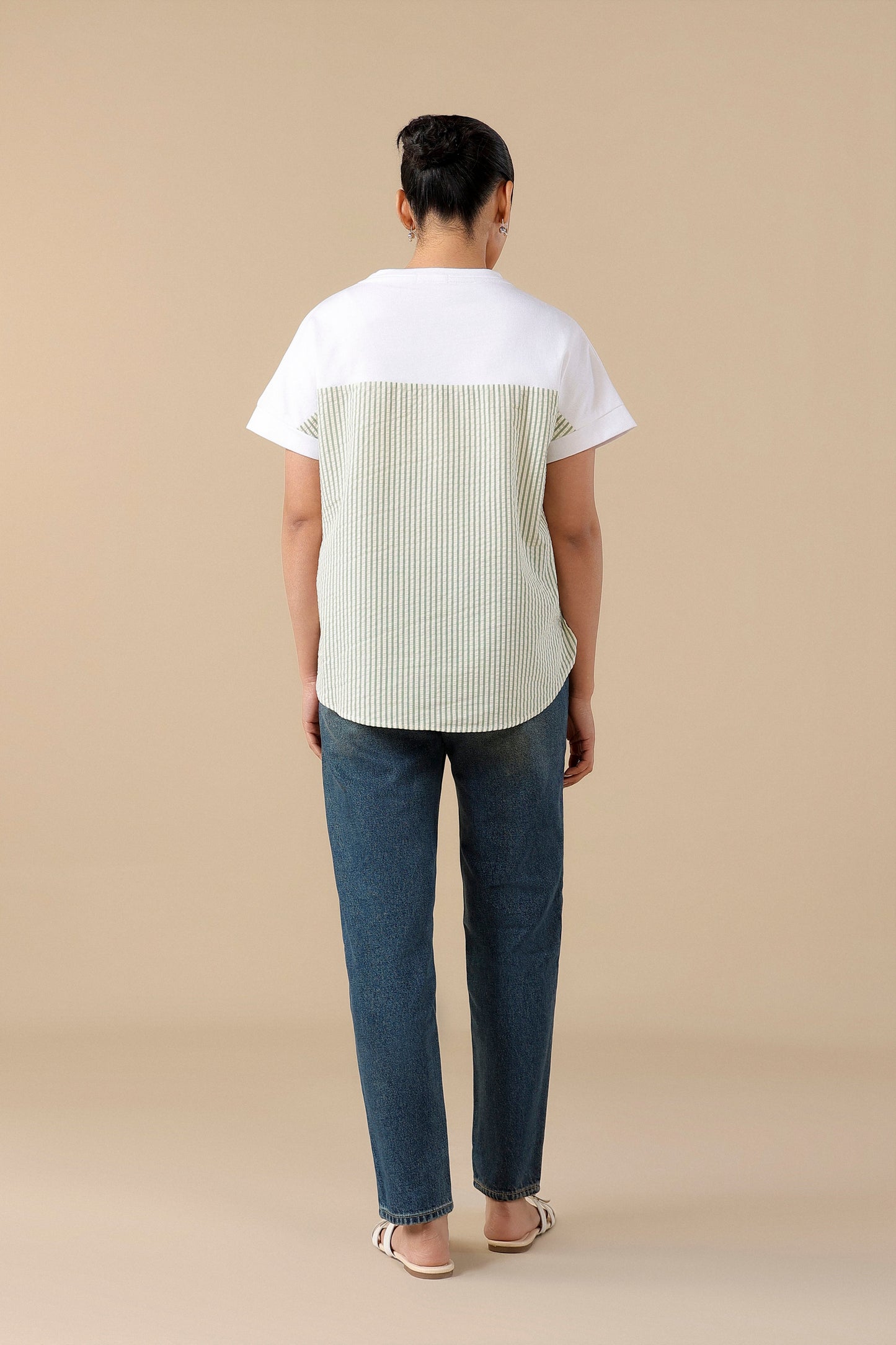 High-Waist Dark Blue Mom Jeans