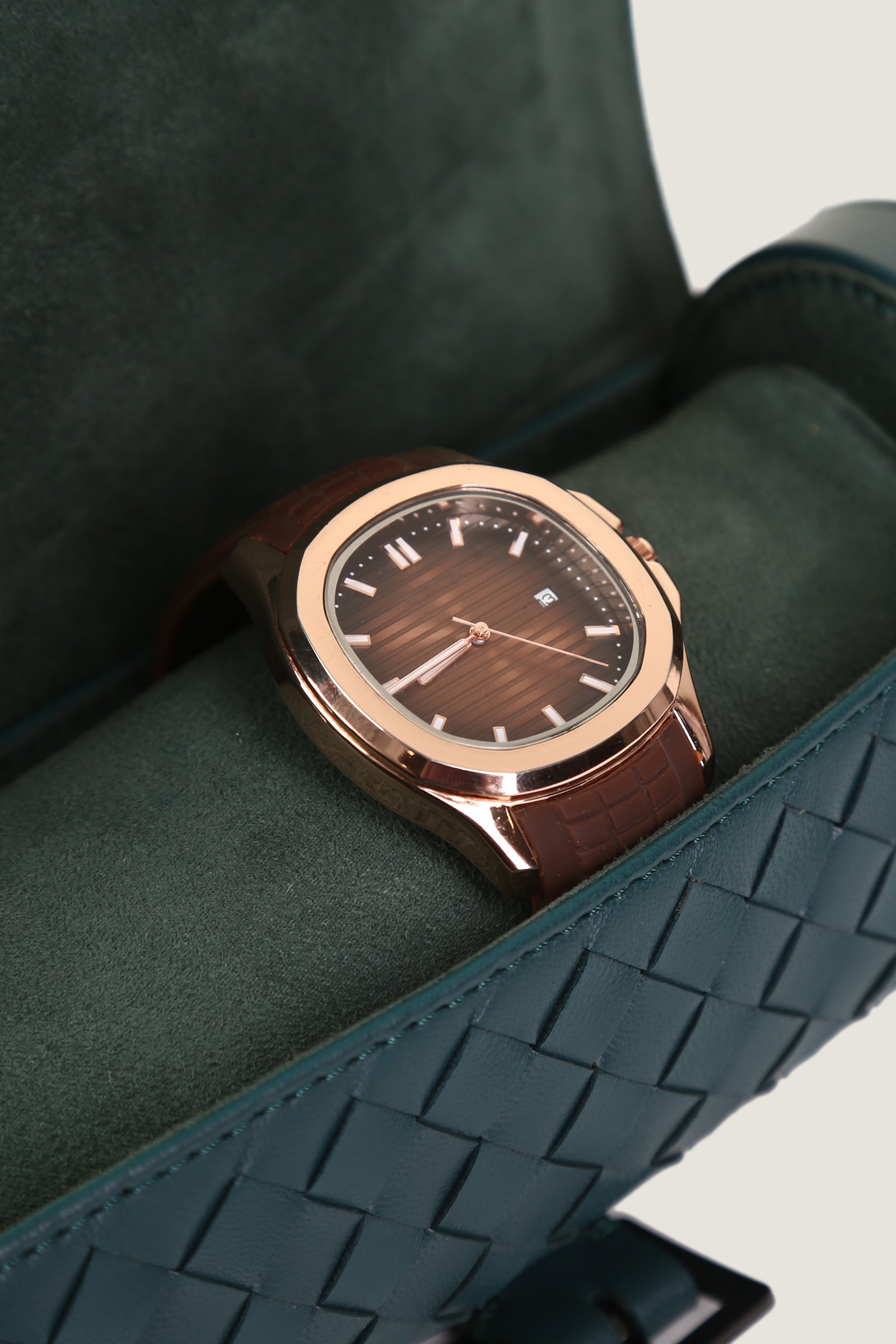 3 Watch Roll Box Woven Style - THREDS