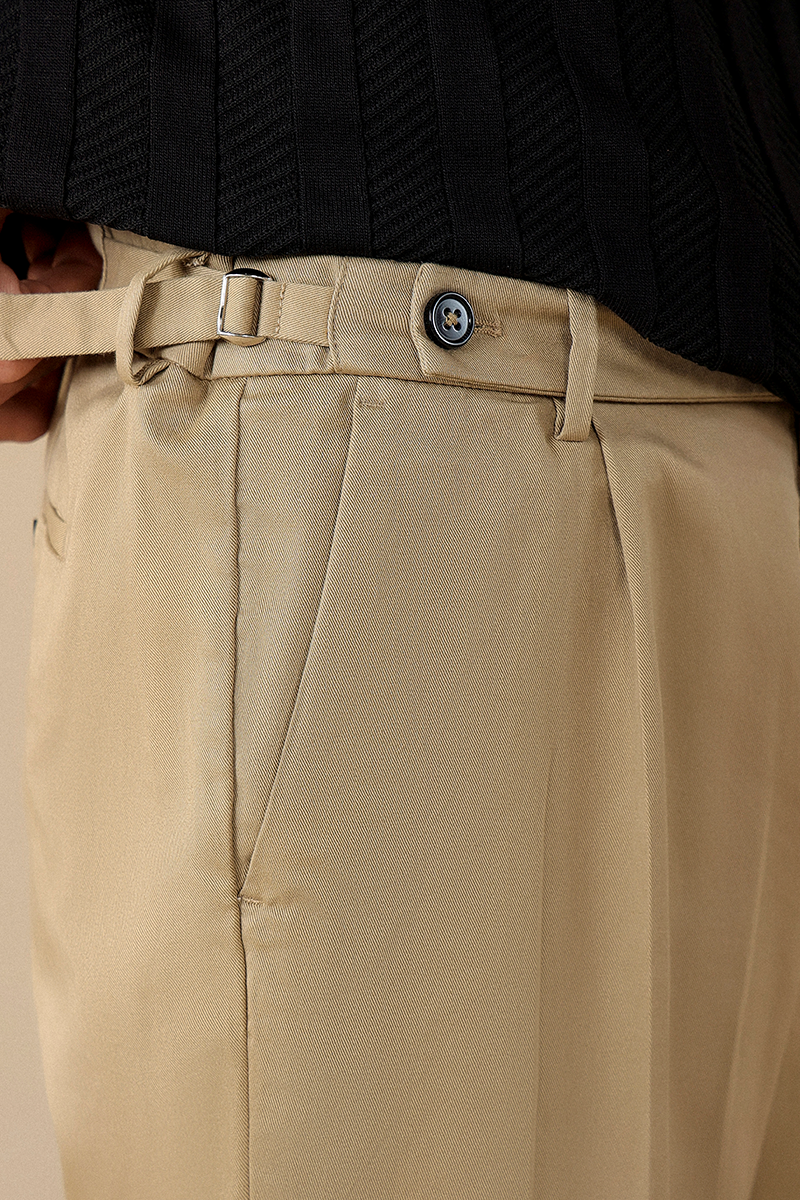 Adjustable Style Slim Fit Pants
