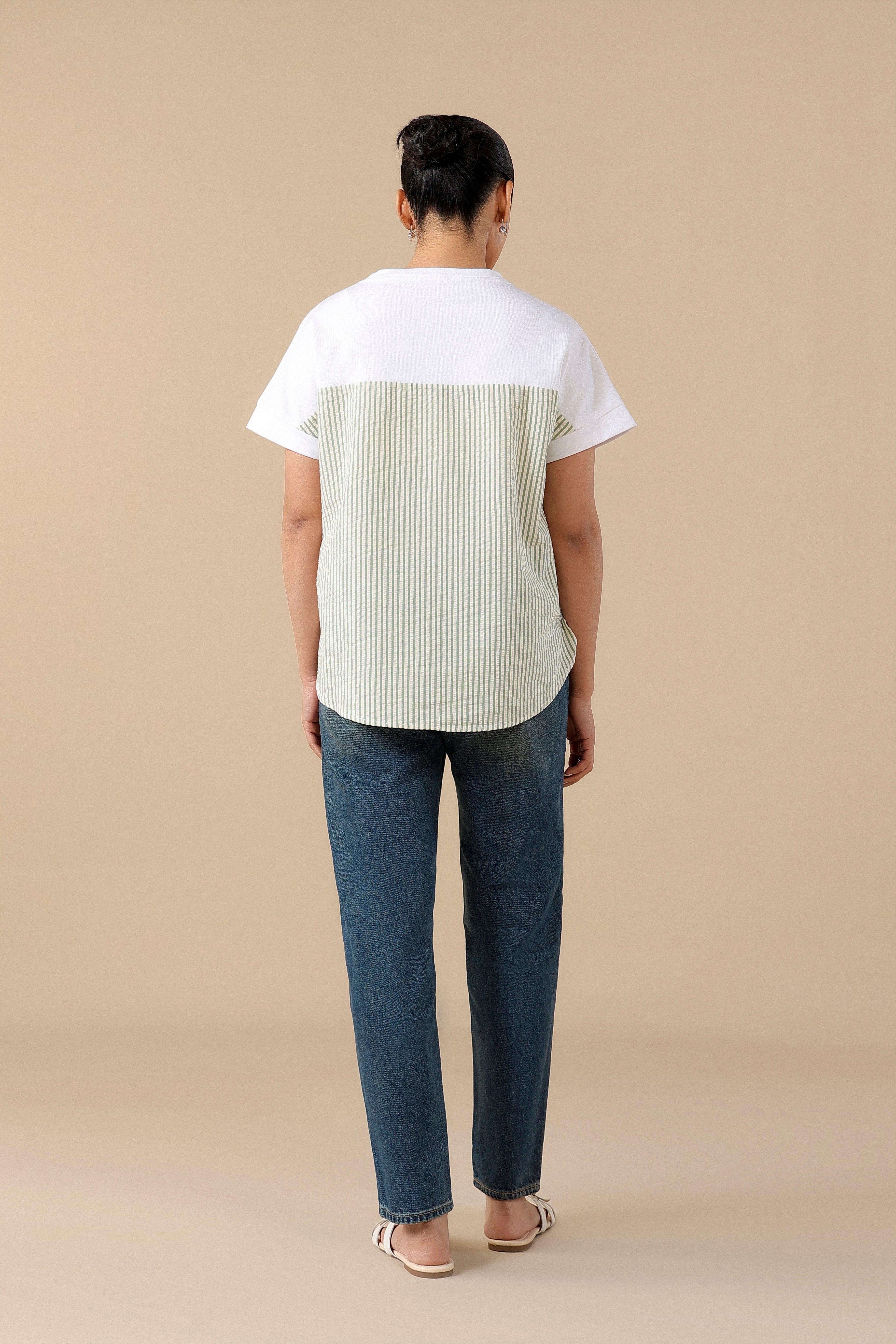 High-Waist Dark Blue Mom Jeans 