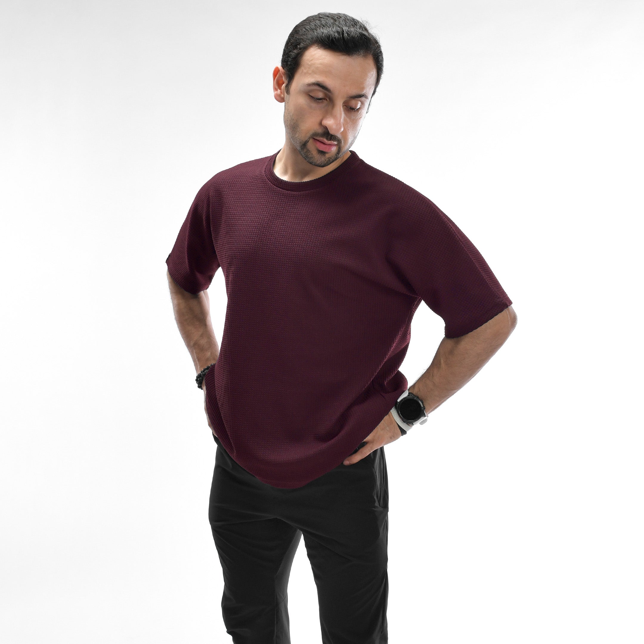 Waffle Oversized Tee - THREDS