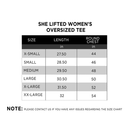 She Lifted Women's Oversized Tee - THREDS