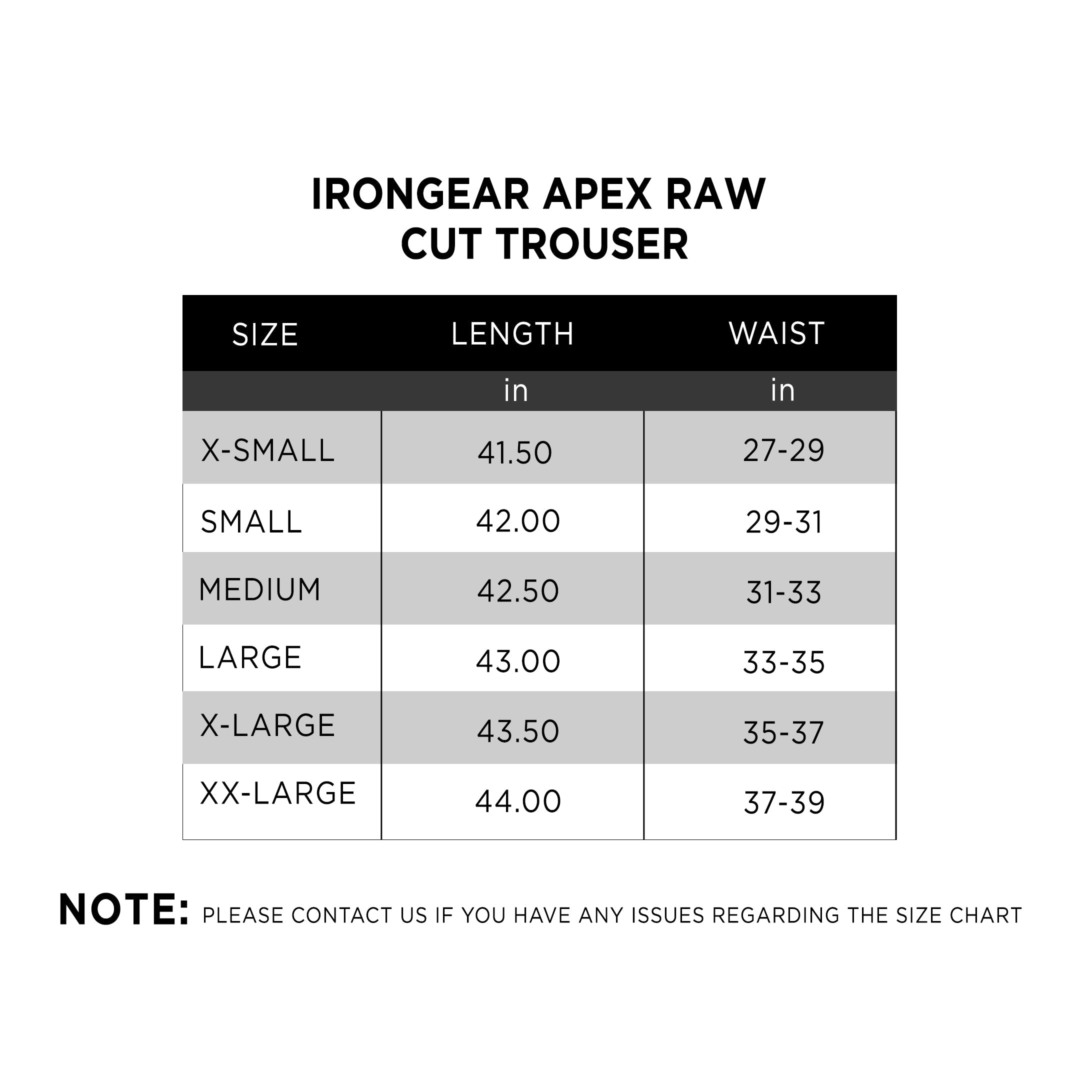 IRONGEAR Apex Raw Cut Trouser - THREDS