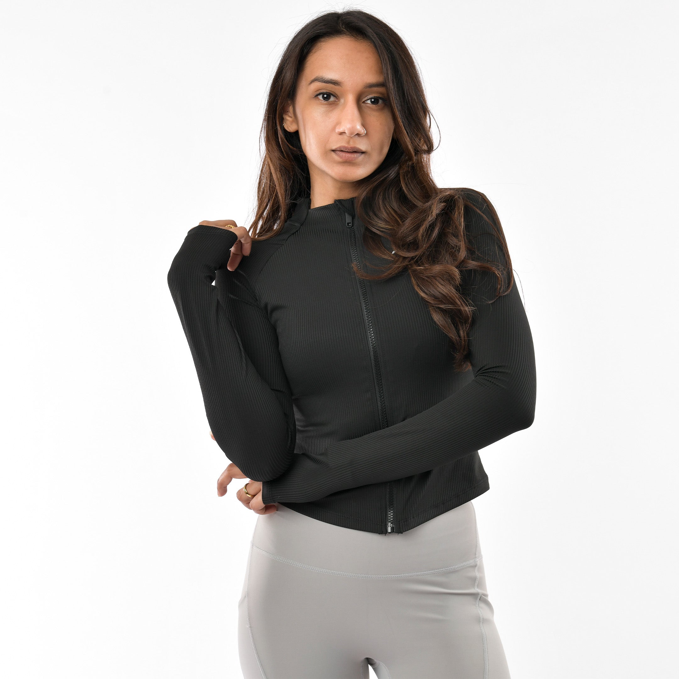 FlexZip Ribbed Jacket - THREDS